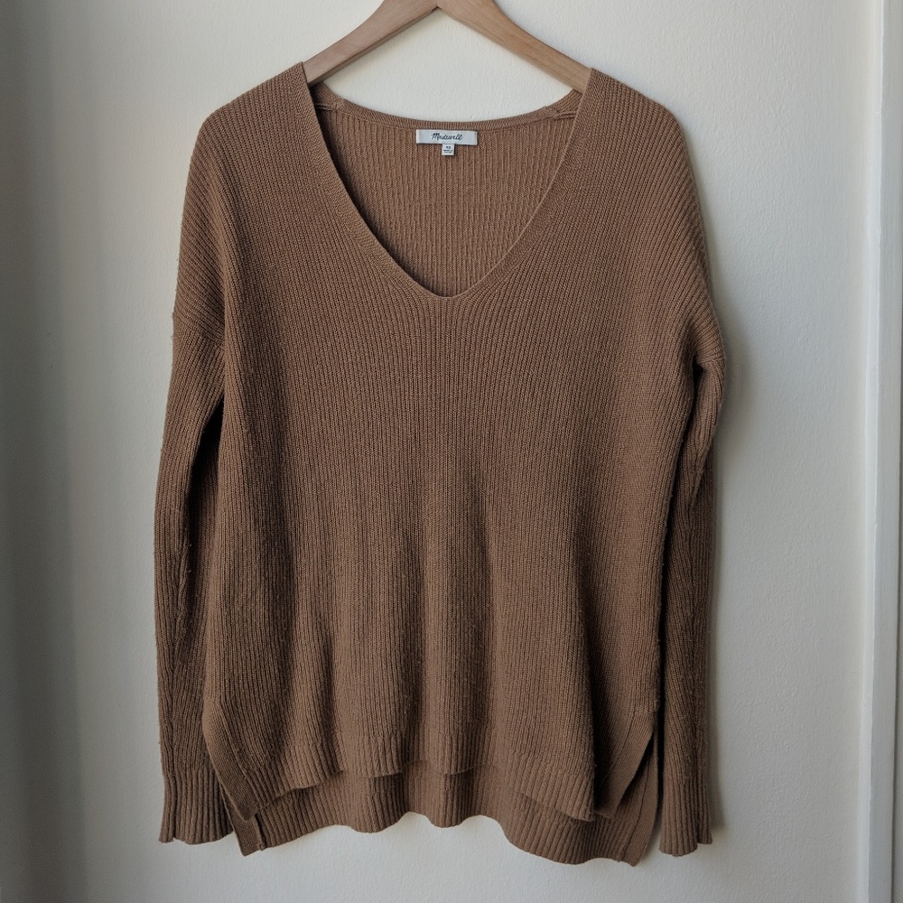 Madewell sweater XS camel